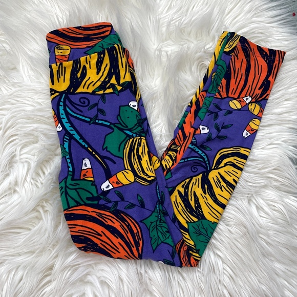 LuLaRoe Other - NEW LuLaRoe girls halloween leggings L/XL